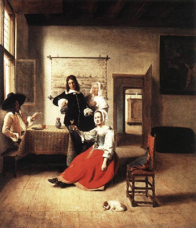 HOOCH, Pieter de Young Woman Drinking sf